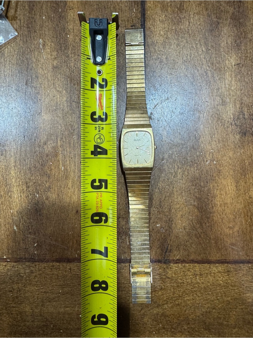 Avia Gold Tone Stretch Bracelet Watch